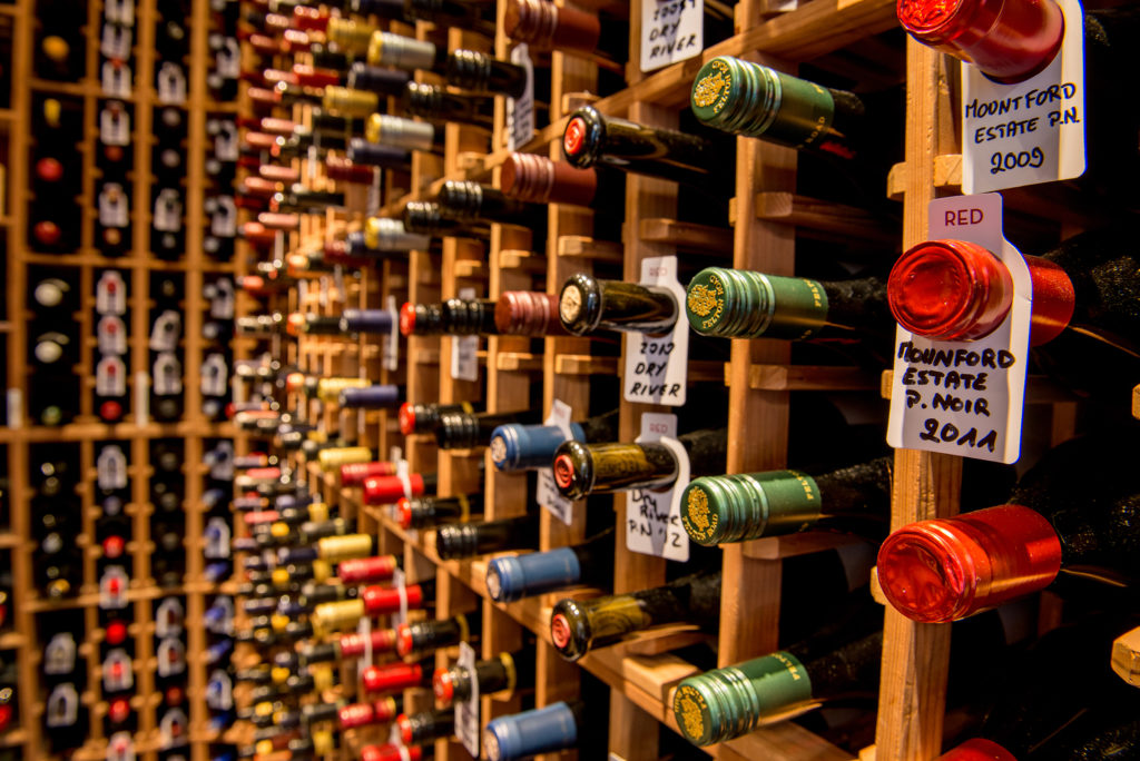 Bordeaux wine cellar at the rees hotel
