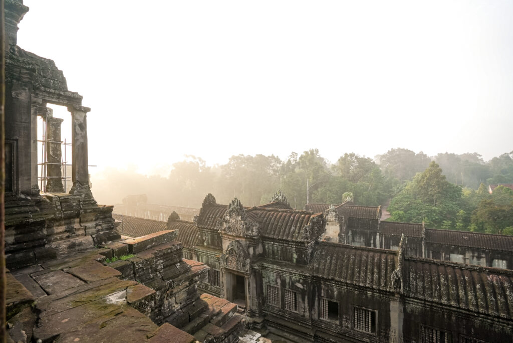 Morning haze at Angkor Wat