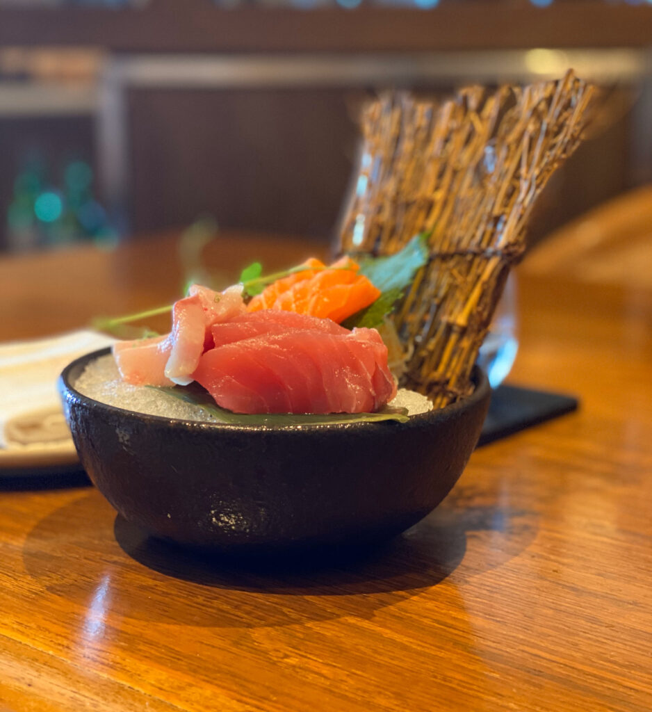 Selection of fresh fish sashimi at Izakya by Oku Harmeet Sehgal