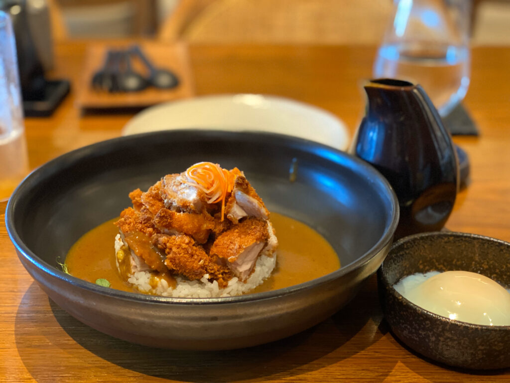 Chicken Katsu with Onsen egg Harmeet Sehgal