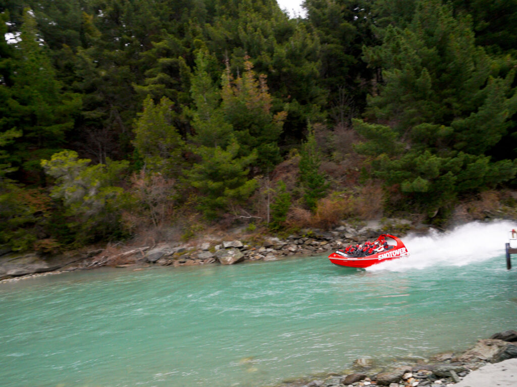 Barreling down the gold-dusted Shotover River. Photo: Harmeet Sehgal