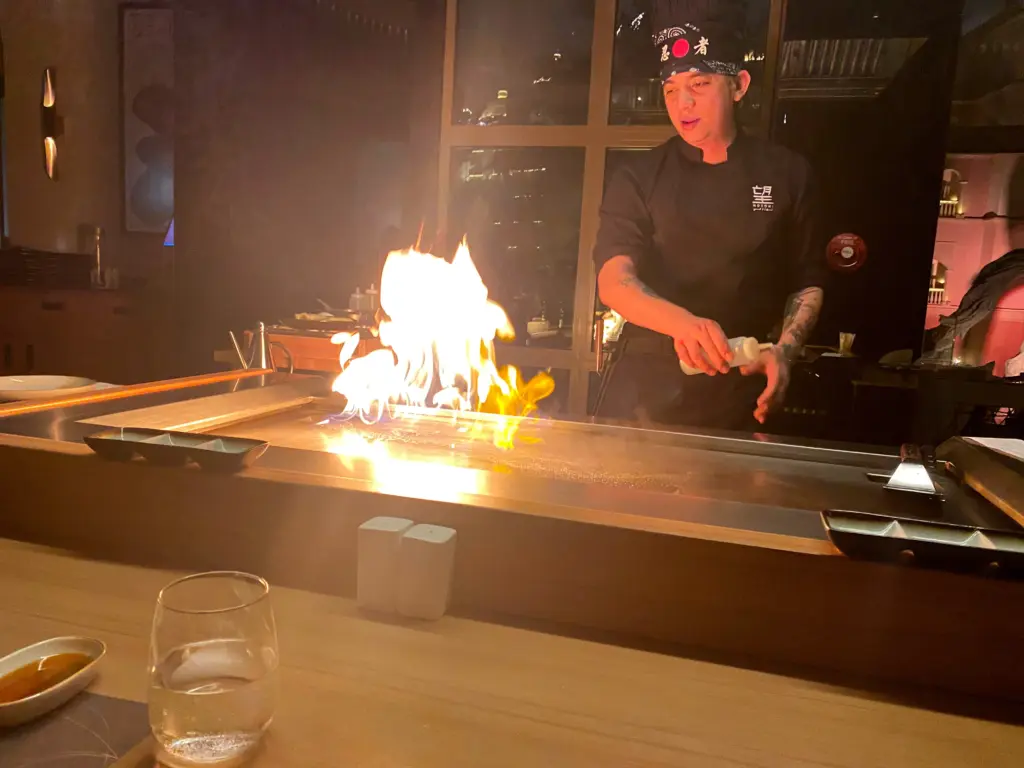 Nozomi Teppan at the hote