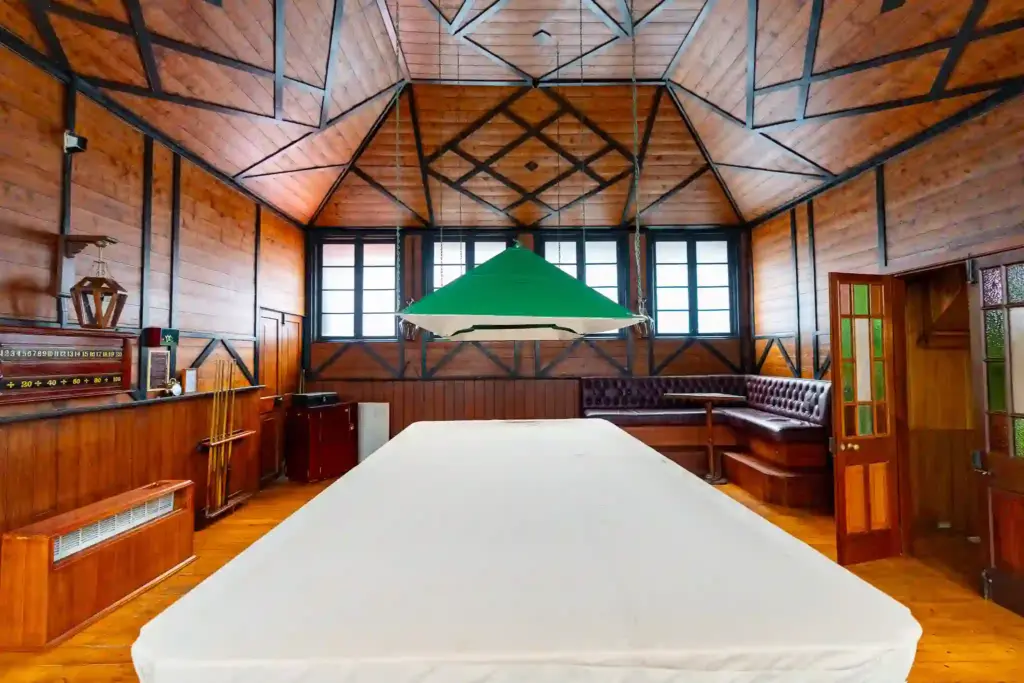 
Sri Lanka's oldest Billiards table in Grand Hotel St Andrews in Nuwara Eliya, Sri Lanka. Photo: Harmeet Sehgal
