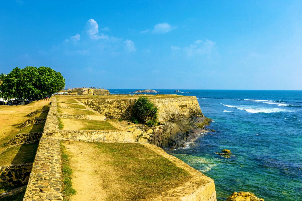 View from the historic walls of Galle Fort. Sri Lanka