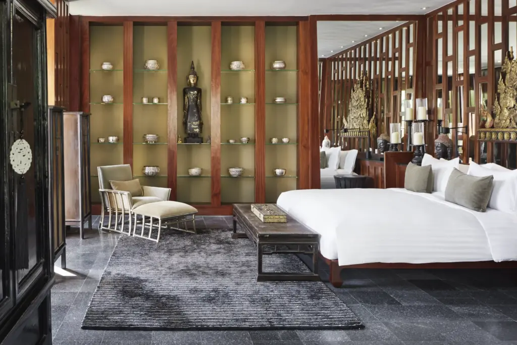 Bedroom in six-bedroom Villa at Amanpuri, Phuket. Harmeet Sehgal