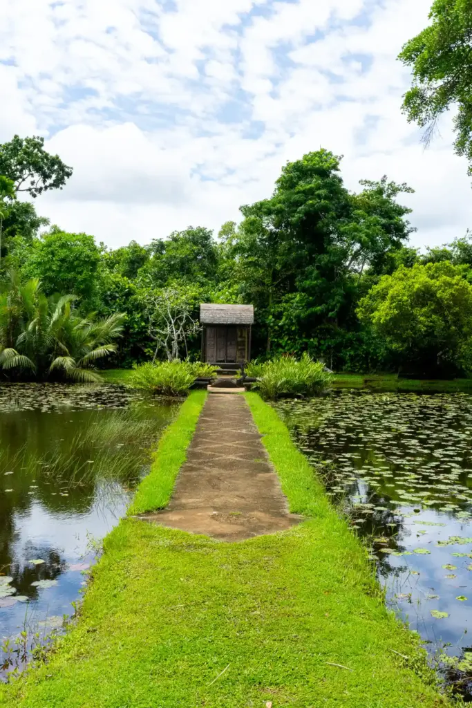 Broadwalk along the lilly ponds at Lunuganga Estate. Photo: Harmeet Sehgal