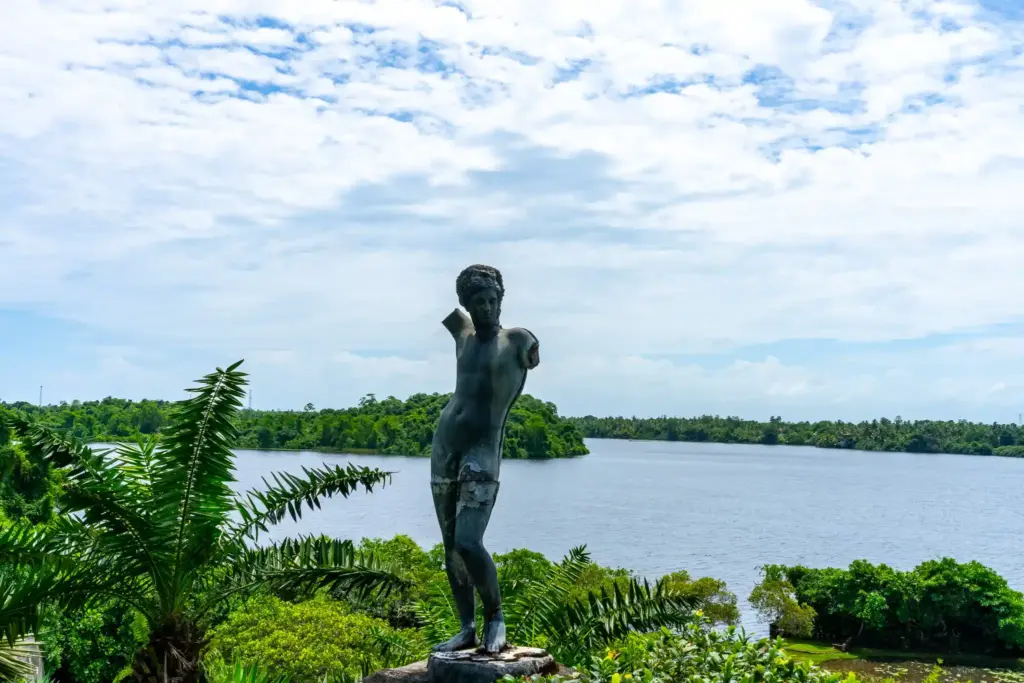Replica of Michaelangelo's David at Lunuganga Estate. Photo: Harmeet Sehgal