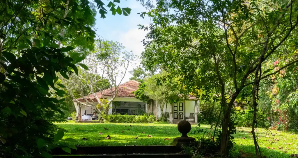 Cinnamon Cottage view at Lunuganga Estate. Photo: Harmeet Sehgal